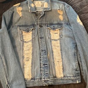 Distressed Jean jacket